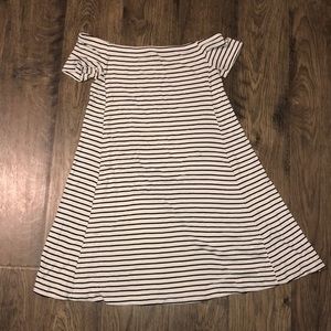 Off the shoulder dress!